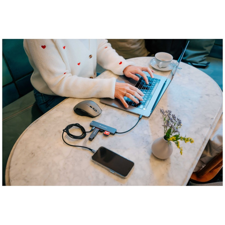 VERBATIM HUB MULTIFUNKCYJNY USB-C DO SAMSUNG HUAWEI LAPTOPA HDMI SD MICROSD