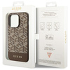 Etui Guess GUHMP14XHGCFSEW na iPhone 14 Pro Max 6.7" - brązowe GCube Stripes MagSafe