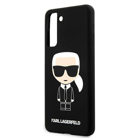 Karl Lagerfeld KLHCS21MSLFKBK S21+ G996 hardcase czarny/black Silicone Iconic