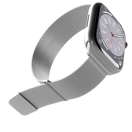 Pasek ze stali nierdzewnej Puro Milanese do Apple Watch 42 / 44 / 45 / 49 mm - srebrny