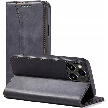 HURTEL ETUI POKROWIEC MAGNETYCZNY DO IPHONE 14 PLUS Z PODSTAWKĄ I PORTFELEM