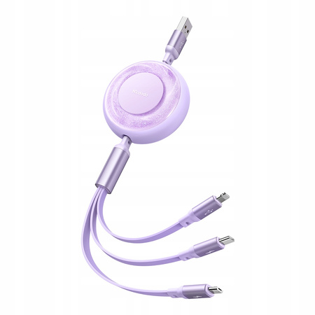 MCDODO KABEL ZWIJANY MICRO LIGHTNING USB-C 3W1 66W