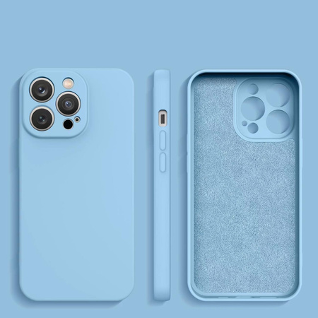 Silicone case etui Xiaomi Redmi Note 11 Pro 5G / 11 Pro / 11E Pro silikonowy pokrowiec jasnoniebieskie