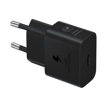 Ładowarka sieciowa GaN Samsung EP-T2510NBEGEU 25W SFC USB-C - czarna
