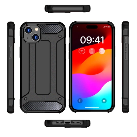 HURTEL ETUI DO IPHONE 15 PLUS PANCERNE HYBRID ARMOR OCHRONA PRZECIW UPADKOM