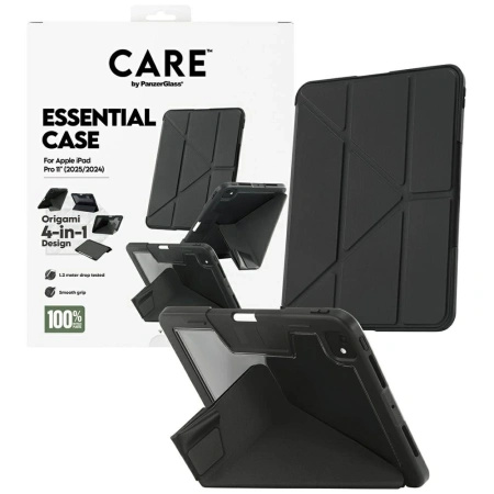 Etui Care by PanzerGlass Y fold do iPad Pro 11" 2025 / 2024 - czarne