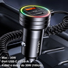 USAMS ŁADOWARKA SAMOCHODOWA 2XUSB-C 1XUSB-A C33 60W DO TELEFONÓW DO