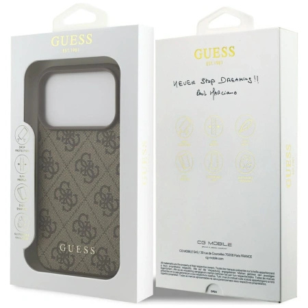 GUESS ETUI 4G CLASSIC DO IPHONE 17 PRO OCHRONA PRZED