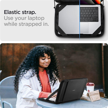 SPIGEN RUGGED ARMOR POUCH ”PRO” LAPTOP 15-16 BLACK