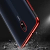HURTEL ETUI CASE POKROWIEC ŻELOWY DO XIAOMI REDMI 8A Z METALICZNĄ RAMKĄ