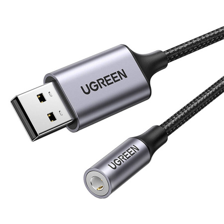 UGREEN ADAPTER AUDIO USB DO MINI JACK 3.5MM AUX DO LAPTOPA