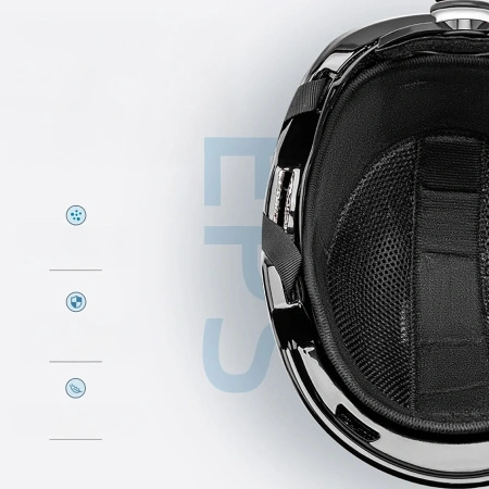 Kask narciarski Qunature 10130003004 z nausznikami snowboard rozmiar M - czarny