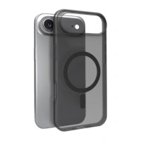 Etui silikonowe Puro Daylight kompatybilne z Magsafe na iPhone 17 Air - półprzezroczyste czarne