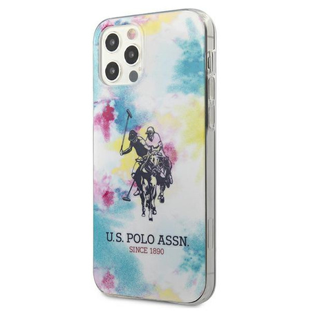 Etui U.S. Polo Assn. Tie & Dye Collection na iPhone 12 / iPhone 12 Pro - wielokolorowe