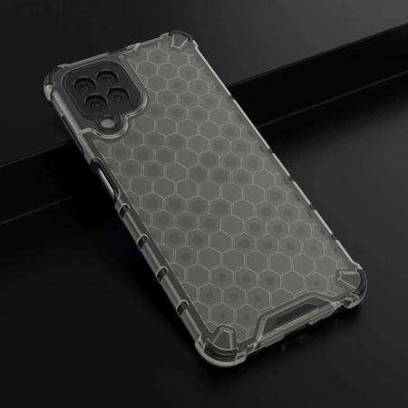 HURTEL HONEYCOMB ETUI PANCERNE DO SAMSUNG GALAXY A22 4G Z ŻELOWĄ RAMKĄ