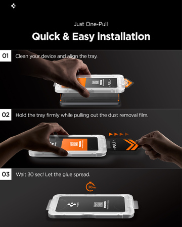 Spigen Glass tR EZ Fit Pro HD 2 Pack, transparency - Samsung Galaxy S26 Ultra