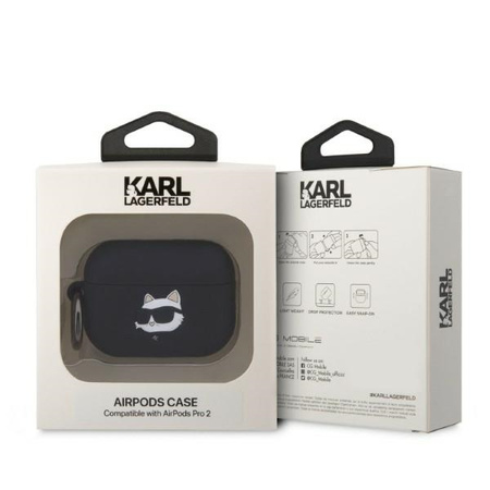 KARL LAGERFELD POKROWIEC SILIKONOWY DO AIRPODS PRO 2 2022 2023 CHOUPETTE 3D