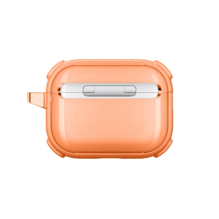 Etui AMAZINGTHING Titan Pro Mag Case Clear do AirPods Pro 3 - pomarańczowe