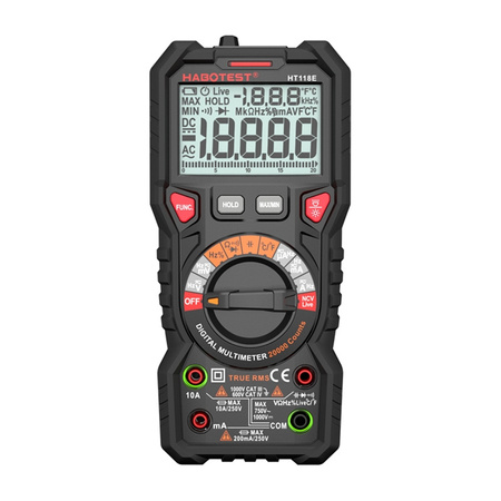 Cyfrowy multimetr Habotest HT118E True RMS NCV