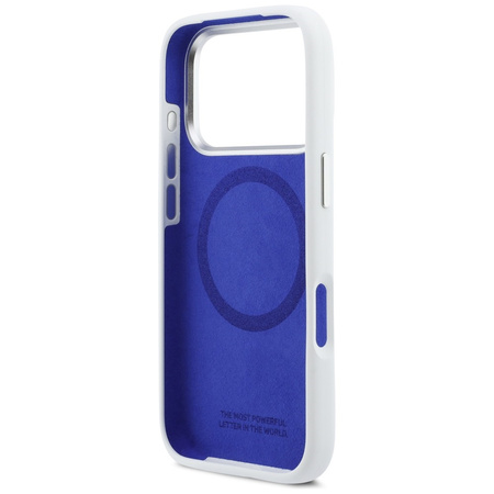 Etui BMW M Silicon Horizontal Line       MagSafe do iPhone 17 Pro biały