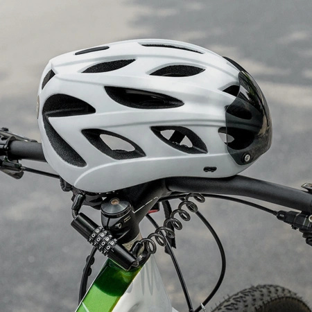 Blokada rowerowa Wozinsky WBN-01R na rower kask wodoodporna na szyfr 4-cyfrowy - czarny