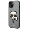 Karl Lagerfeld KLHCP14MSAPKHG iPhone 14 Plus 6,7" srebrny/silver hardcase Saffiano Karl`s Head Patch