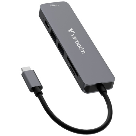 VERBATIM HUB MULTIFUNKCYJNY USB-C DO SAMSUNG HUAWEI LAPTOPA HDMI SD MICROSD