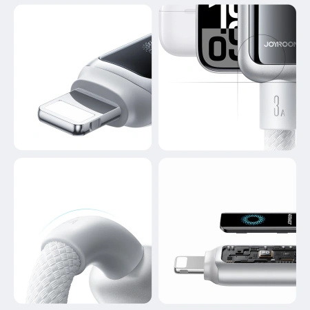 Kabel Joyroom S-A55 StarFlight 3A USB-A - Lightning 1,2m - biały