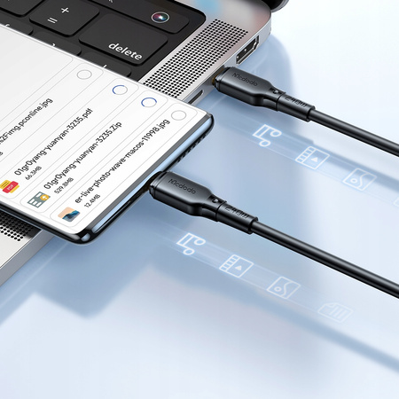 MCDODO KABEL USB-C SZYBKIE ŁADOWANIE DO SAMSUNG APPLE USB TYP C 5A 240W 2M
