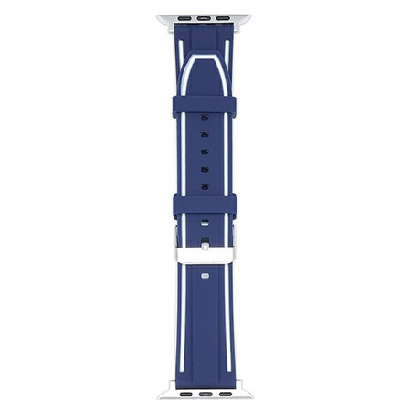 Beline pasek Apple Watch Solid Silicone38/40/41mm granatowo-biały  navy/white
