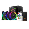 DARKFLASH WENTYLATORY ARGB 120X120 DO KOMPUTERA 3W1 ZESTAW Z PODŚWIETLENIEM