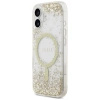 GUESS ETUI RESIN BOTTOM GLITTER MAGSAFE DO IPHONE 17 Z BŁYSZCZĄCĄ POWŁOKĄ