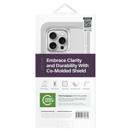 UNIQ ETUI LIFEPRO Xtreme DO IPHONE 16 PRO 6.3 WYSOKA OCHRONA ANTYWSTRZĄSOWA