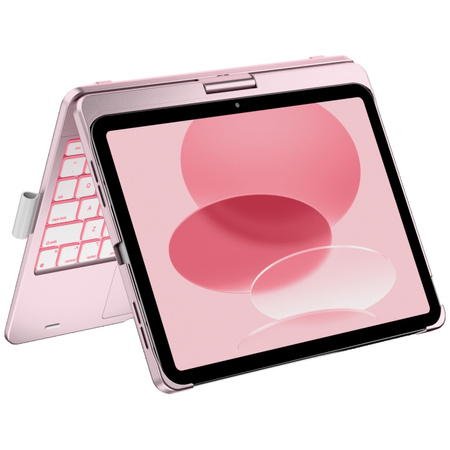 Etui Typecase Flexbook Touch             z klawiaturą do iPad 11" (A16) 2025 / iPad 10.9" 2022 jasno różowy