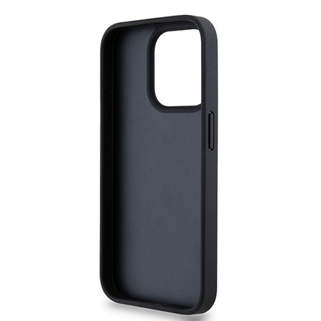 DKNY HARDCASE SKÓRZANE ETUI DO IPHONE 15 PRO MAX 6.7 Z LOGO METALOWYM MONO