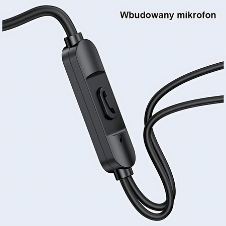 USAMS SŁUCHAWKI DOUCHE EP-47 3.5MM DO TELEFONÓW ANDROID IOS 1.2M PRZEWODOWE