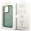 Etui Guess GUHMP14XHTCMA na iPhone 14 Pro Max zielony/khaki Gold Outline Translucent MagSafe