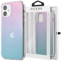 Guess GUHCP12S3D4GGBP iPhone 12 mini 5,4" niebiesko-różowy/blue&pink hardcase 4G 3D Pattern Collection