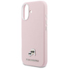 Etui Karl Lagerfeld Karl & Choupette Head Pins Saffiano MagSafe do iPhone 17 różowy