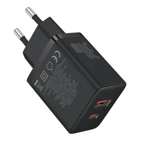 Ładowarka sieciowa Baseus Cube Pro 30W USB-C USB-A - czarna