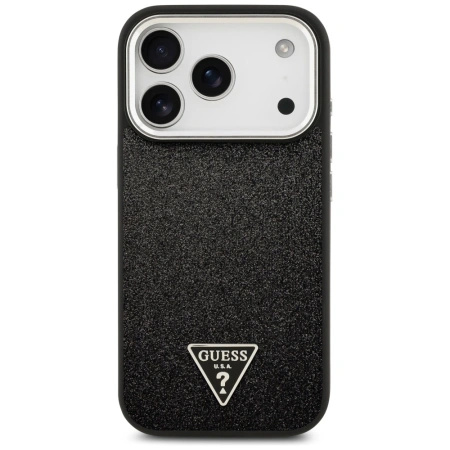 GUESS ETUI GLITTER TRIANGLE LOGO MAGSAFE DO IPHONE 17 PRO OCHRONA