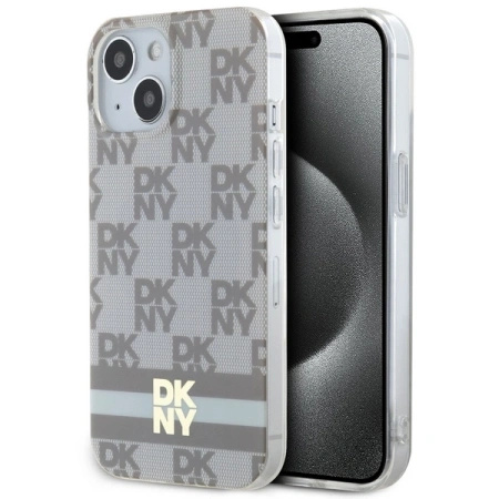 DKNY ETUI HARDCASE DO IPHONE 15 PLUS 14 PLUS 6.7 IML CHECKERED MONO