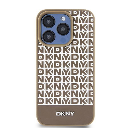 DKNY ETUI HARDCASE LEATHER PRINTED PATTERN DO IPHONE 15 PRO MAX 6.7