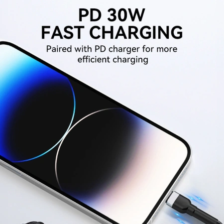 WOZINSKY KABEL DO LIGHTNING USB-C 30W DO IPHONE 12 13 14 SZYBKIE ŁADOWANIE