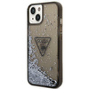 Guess GUHCP14SLFCTPK iPhone 14 6,1" czarny/black hardcase Liquid Glitter Palm Collection