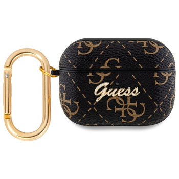 GUESS ETUI COVER DO AIRPODS PRO 2 2022 2023 4G HOOK CZARNY
