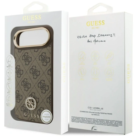 GUESS ETUI 4G STRASS LOGO DO IPHONE AIR MAGSAFE Z PRZEWAGĄ ODPORNOŚCI NA