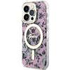 Etui Guess GUHMP14LHCFWSP na iPhone 14 Pro - różowe Flower MagSafe