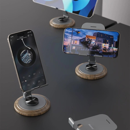 DUDAO PODSTAWKA DO TELEFONU F17M METALOWA DO IPHONE 12 13 14 Z OBROTEM 360°