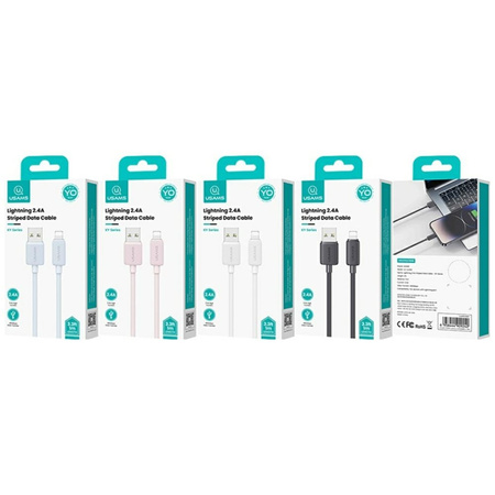 USAMS KABEL LIGHTNING DO USB-A 2.4A DO TELEFONÓW IPHONE 2M SZYBKIE